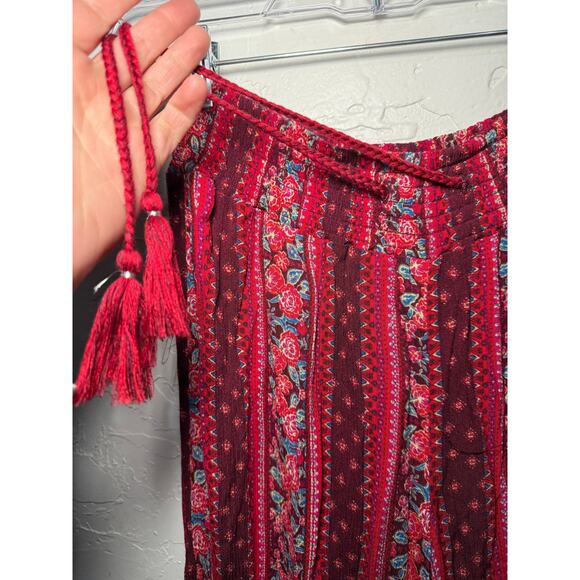 Mudd floral paisley print pants womens medium boho chic bohemmian hippie y2k - Picture 2 of 5